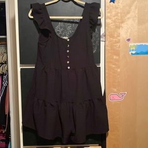 Black romper with buttons